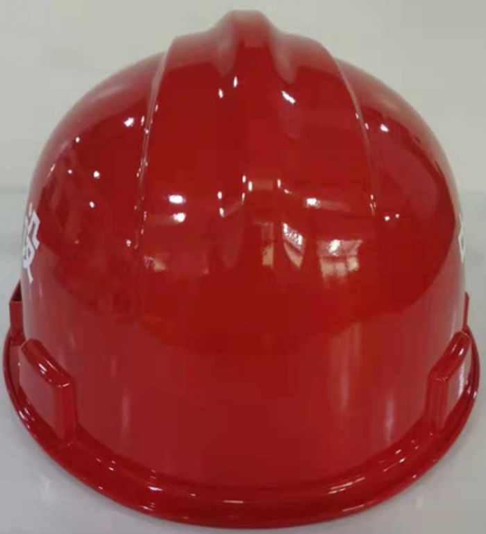 力达玻璃钢红色安全帽（三脊型）
